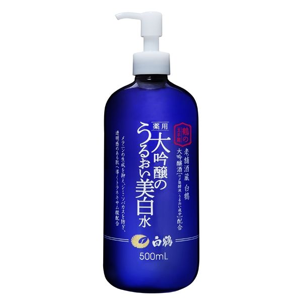 日本hakutsuru白鹤鹤之玉手箱大吟酿润白化妆水500ml Tesolife特搜商城