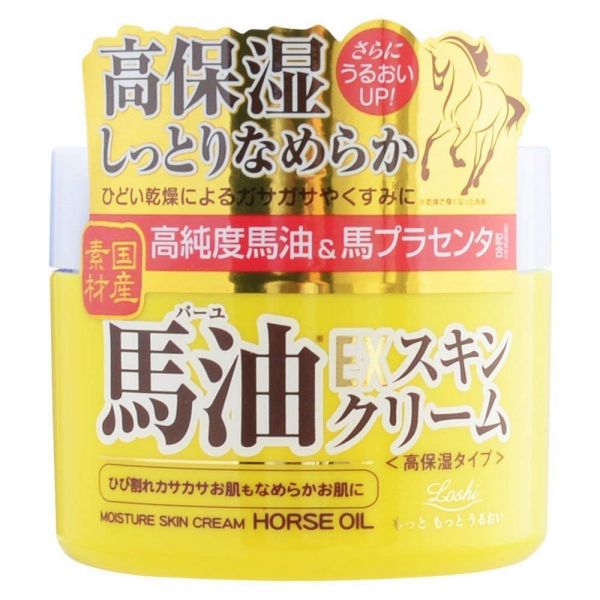 日本cosmetex Roland Loshi滋润马油高保湿高纯度马油面霜100g Tesolife特搜商城