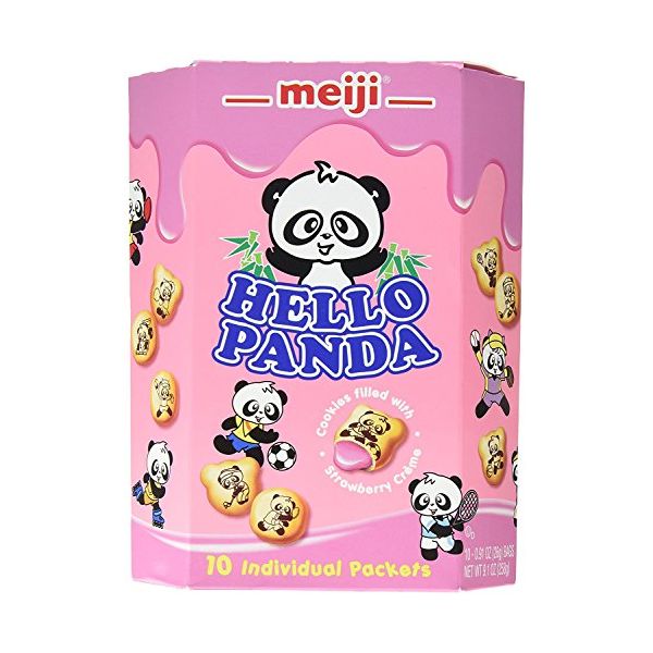 TESOLIFE特搜商城 MEIJI HELLO PANDA STRAWBERRY 258G