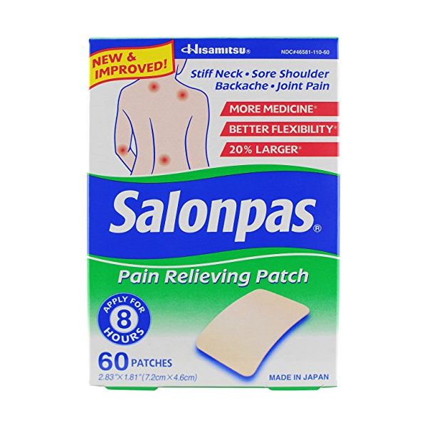 SALONPAS Pain Relieving Patch 60 Sheets - TESOLIFE特搜商城