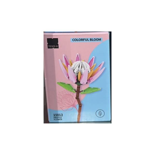 TESOLIFE特搜商城 PANTASY BLOQUES PINK PROTEA FLOWER