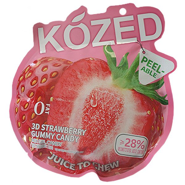 KOZED PEELABLE GUMMY CANDY STRAWBERRY - TESOLIFE特搜商城 KOZED PEELABLE GUMMY CANDY STRAWBERRY - TESOLIFE特搜商城