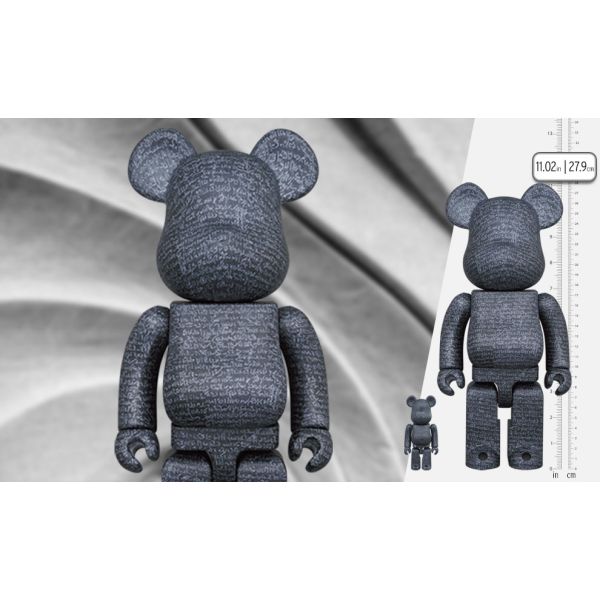 MEDICOM BEARBRICK THE ROSETTA STONE 400% + 100% - TESOLIFE特