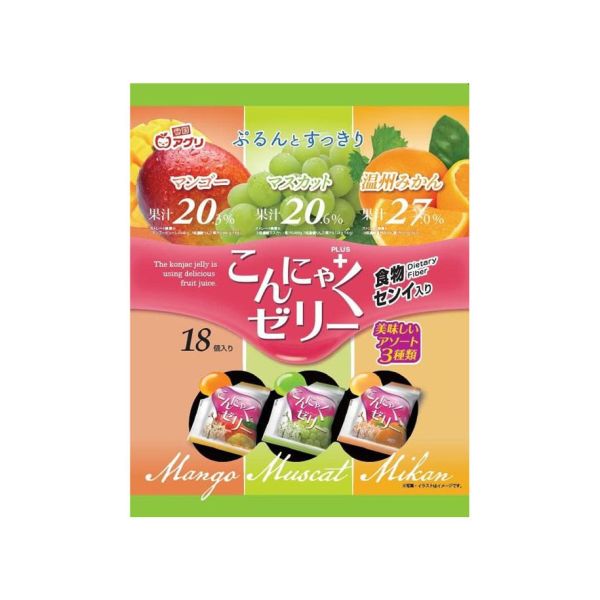 TESOLIFE特搜商城 YUKIGUNI AGURI KONJAC JELLY MIX MUSCAT MANGO