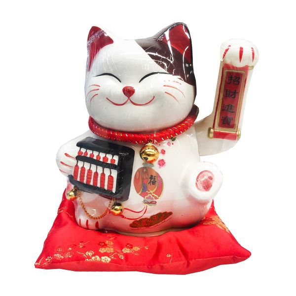 招福童子 檜彫り 七福神招き猫 ー 三宝堂オンラインショップ