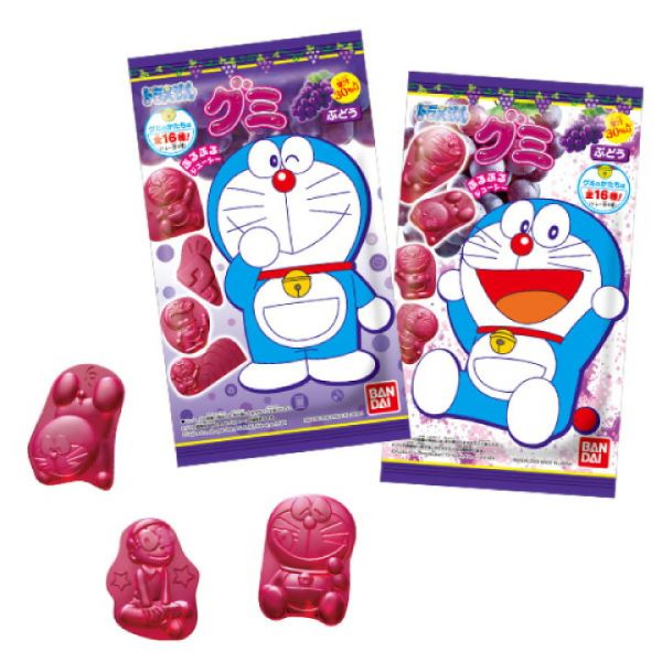TESOLIFE特搜商城 BANDAI DORAEMON GUMMY GRAPE 13G