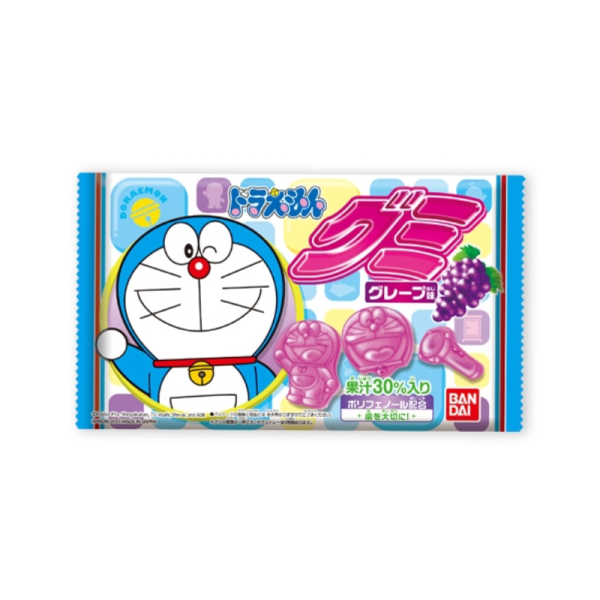 TESOLIFE特搜商城 BANDAI DORAEMON GUMMY GRAPE 13G