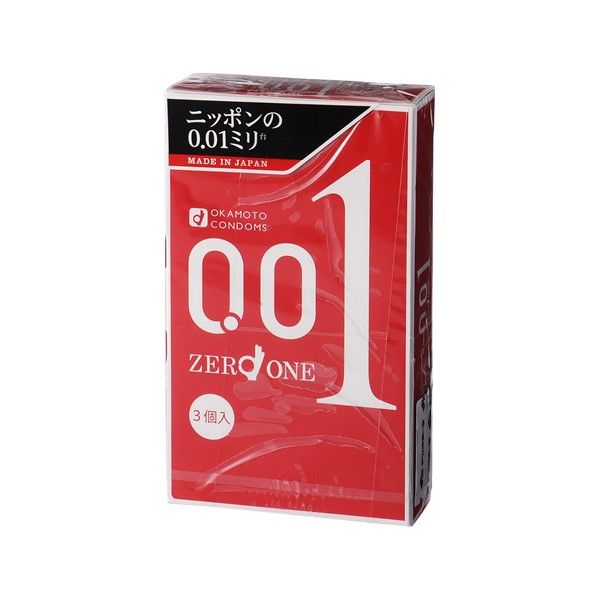 OKAMOTO 0.01 Condoms 3pc - TESOLIFE特搜商城