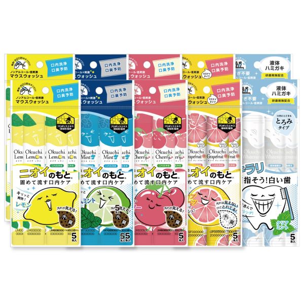 OKUCHI MOUTH WASH SPECIAL 5PACKS PEACH - TESOLIFE特搜商城