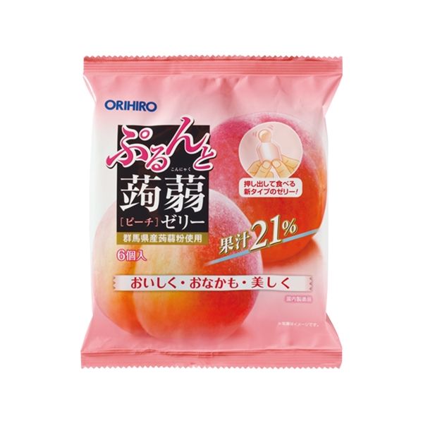 TESOLIFE特搜商城 ORIHIRO Purunto Konjac jelly Peach 120g