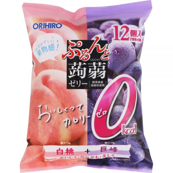 TESOLIFE特搜商城 ORIHIRO KONJAC JELLY PEACH GRAPE