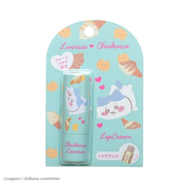 TESOLIFE特搜商城 LOVISIA CHIIKAWA LIP BALM HACHIWARE MILK CHOCO