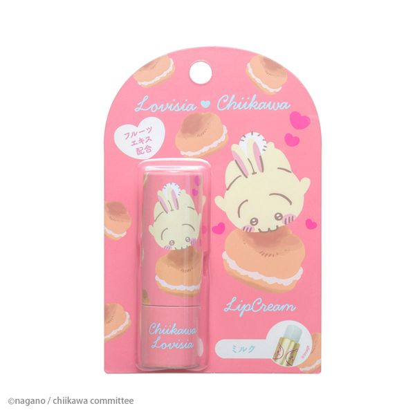 TESOLIFE特搜商城 LOVISIA CHIIKAWA LIP BALM USAGI MILK