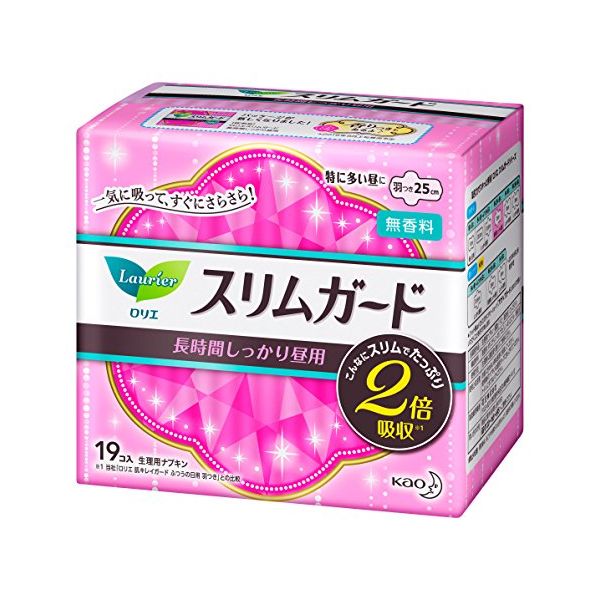 日本花王LAURIER超薄零触感量多日用卫生巾25cm*19片- TESOLIFE特搜商城