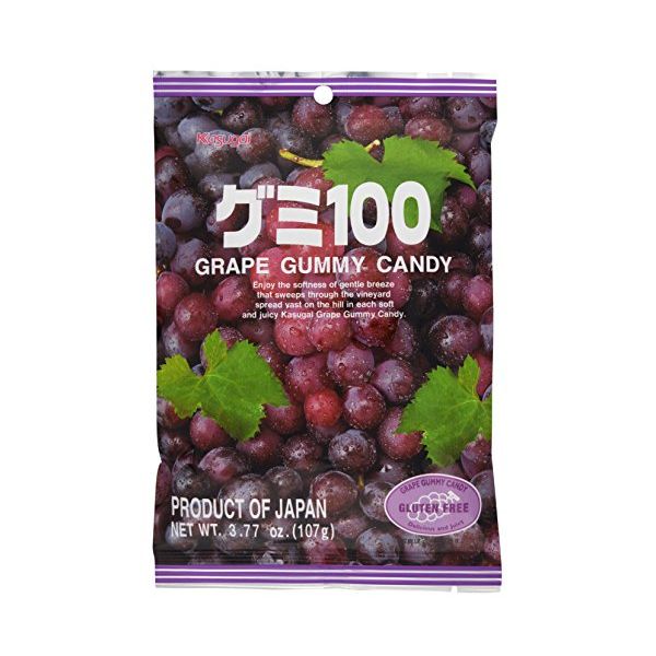 TESOLIFE特搜商城 KASUGAI Grape Gummy Candy 107g