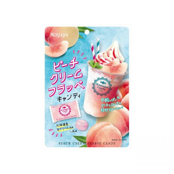 TESOLIFE特搜商城KASUGAI PEACH CREAM FRAPPE CANDY 76G
