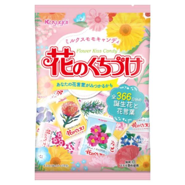 y.flower商品 TESOLIFE特搜商城 KASUGAI FLOWER KISS CANDY MILK PLUM FLAVOR 135G