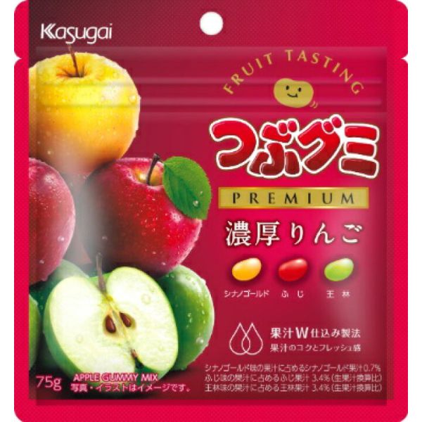 KASUGAI TSUBU GUMMY PREMIUM RICH APPLE - TESOLIFE特搜商城