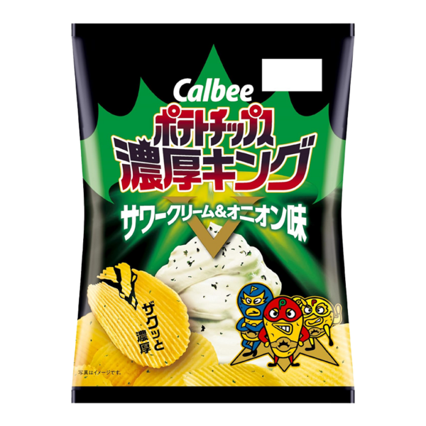 CALBEE RICH KING THICK-CUT CRISPY POTATO CHIPS SOUR CREAM