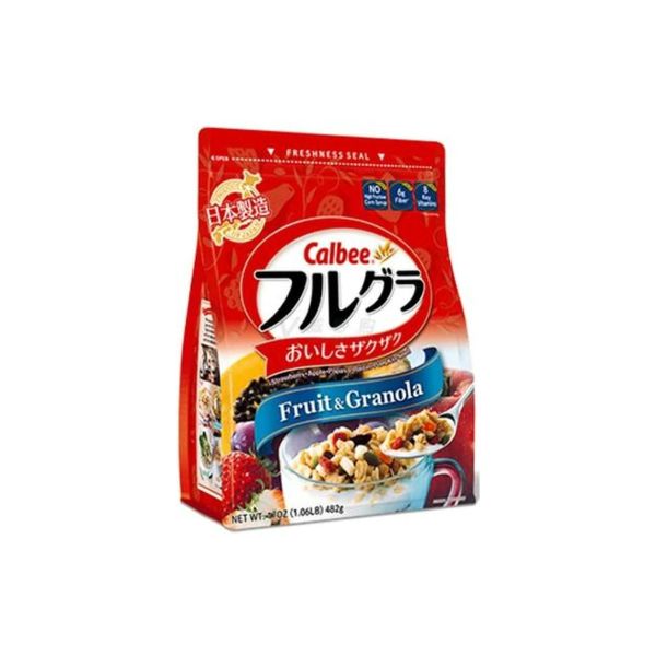 食糧補充　英語　4枚セット TESOLIFE特搜商城 CALBEE Fruit Granola 482g
