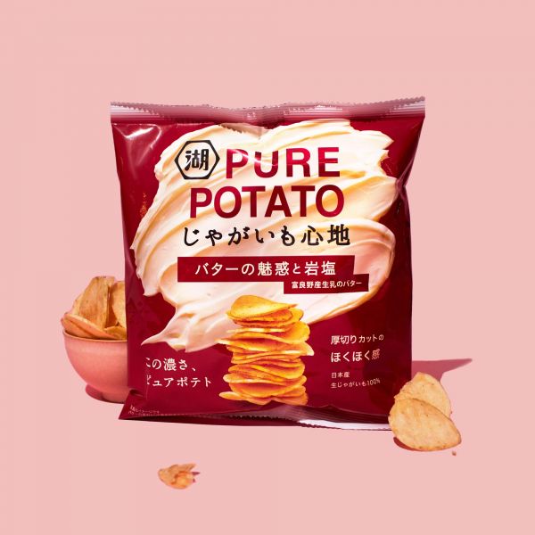 KOIKEYA PURE THICK-CUT POTATO CHIPS BUTTER ROCK SALT FLAVOR