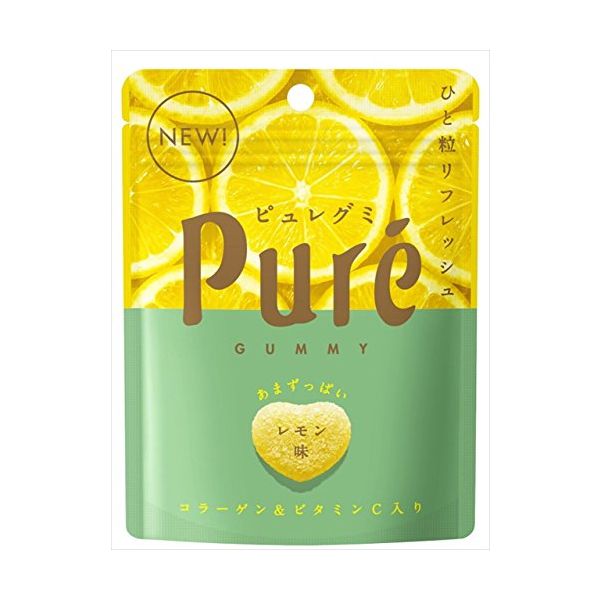 TESOLIFE特搜商城 KANRO Puré Gummy Candy Lemon Flavor - 1.6 Oz