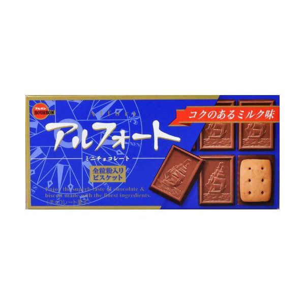 TESOLIFE特搜商城 BOURBON BAKED BISCUIT MINI CHOCOLATE ALFORT 12P