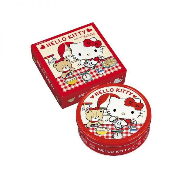 TESOLIFE特搜商城 BOURBON HELLO KITTY ASS COOKIE TIN FC-41