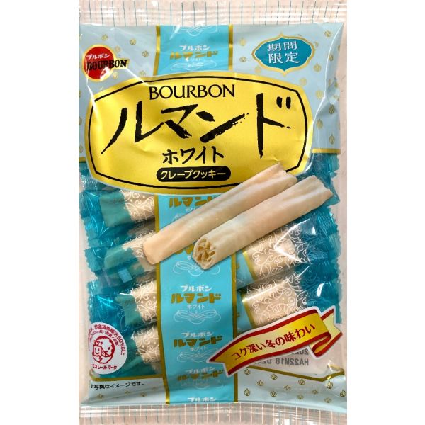 BOURBON LUMONDE CREPE COOKIES WHITE CREAM FLAVOR 11P
