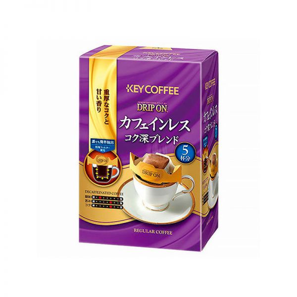TESOLIFE特搜商城 KEY COFFEE INSTANT DRIP ON DECAF 5 BAGS