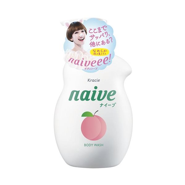 TESOLIFE特搜商城 KRACIE NAIVE Body Wash Peach 530ml