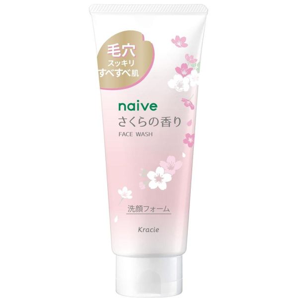 TESOLIFE特搜商城 KRACIE NAIVE FACIAL CLEANSING FOAM SAKURA