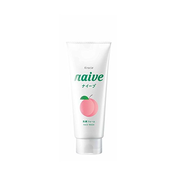 TESOLIFE特搜商城 KRACIE NAIVE Face Wash Peach 130g