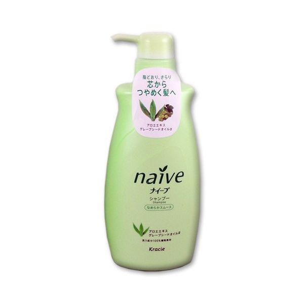 TESOLIFE特搜商城 KRACIE NAIVE Smoothing Shampoo Aloe 550ml