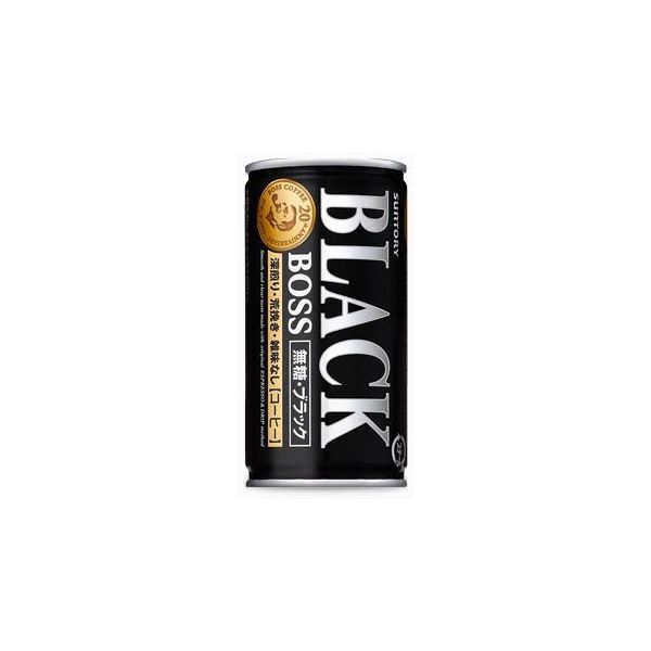 SUNTORY BOSS Unsweetened Black Canned Coffee 185ml