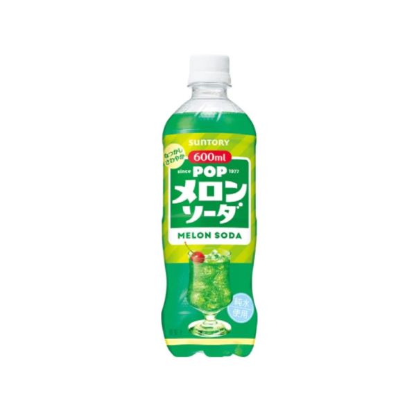 TESOLIFE特搜商城 SUNTORY POP MELON SODA 600ML