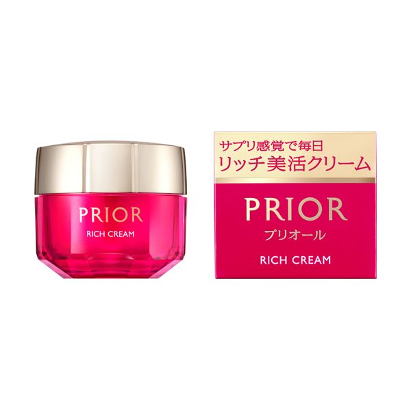 日本新款资生堂PRIOR 50-60岁妈妈用高保湿抗衰老美容精华面霜40g