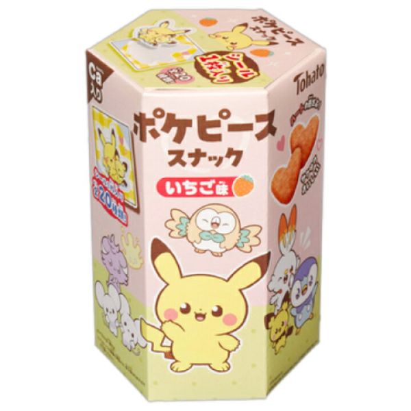 TESOLIFE特搜商城 TOHATO POKEPEACE SNACK STRAWBERRY