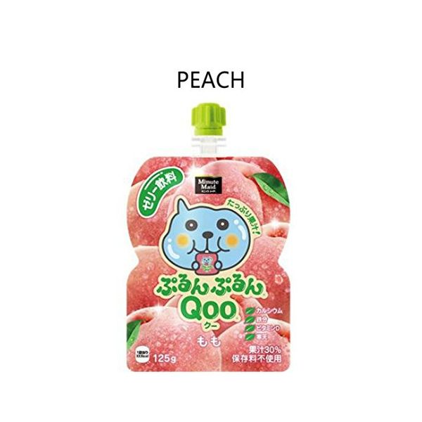 ぷるんぷるんQoo TESOLIFE特搜商城 MINUTE MAID QOO Jelly Drink Peach Falvour 125g