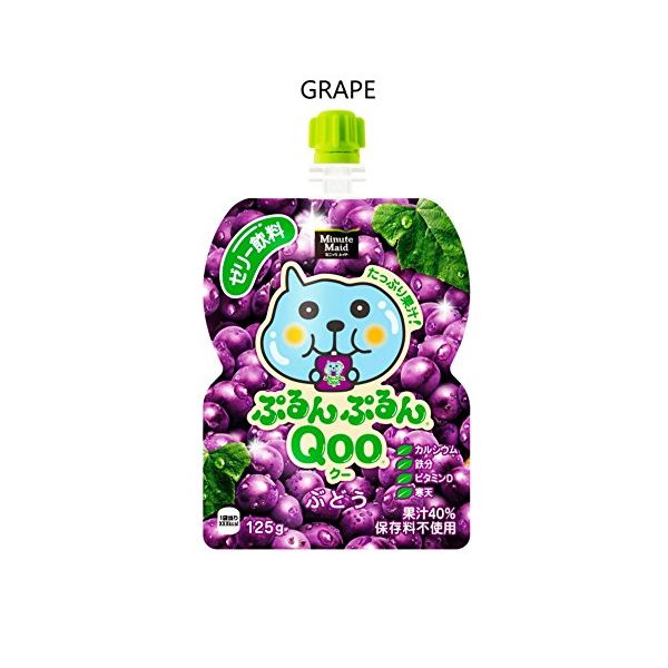 TESOLIFE特搜商城 MINUTE MAID QOO Jelly Drink Grape Flavor 125g