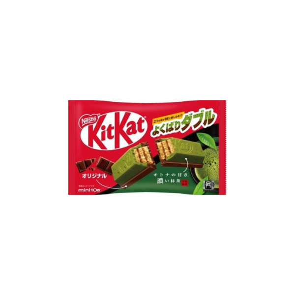 TESOLIFE特搜商城 NESTLE KITKAT MINI DOUBLE MATCHA ORIGINAL