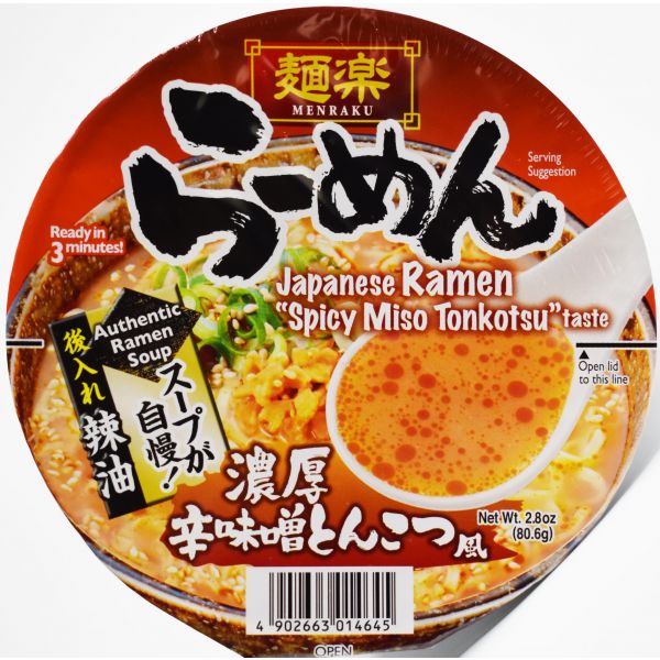 TESOLIFE特搜商城 MENRAKU SPICY MISO TONKATSU 81G