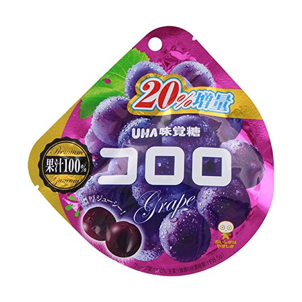 TESOLIFE特搜商城 UHA Fruit Candy Grape Flavor 48g