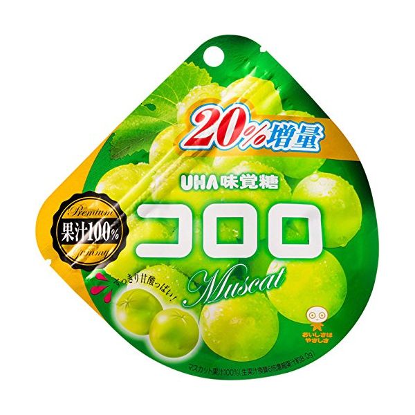 日本UHA 悠哈味觉糖果汁软糖绿葡萄48g - TESOLIFE特搜商城