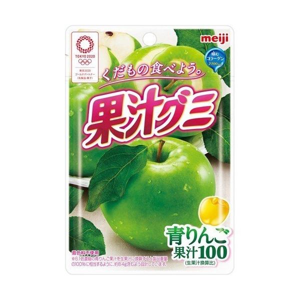 果蔬11 日本MEIJI明治青苹果味100果汁软糖47G - TESOLIFE特搜商城