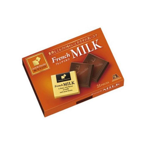 TESOLIFE特搜商城 MORINAGA CARRE DE CHOCOLATE FRENCH MILK 21P