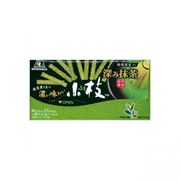 TESOLIFE特搜商城 MORINAGA KOEDA FUKAMI MATCHA COOKIE 44 STICKS 61G