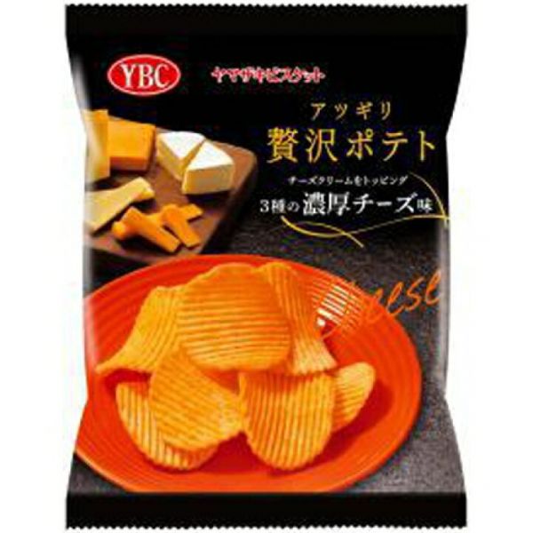 YBC THICK SLICED LUXURY POTATO CHIPS 3 KINDS OF RICH CHEESE