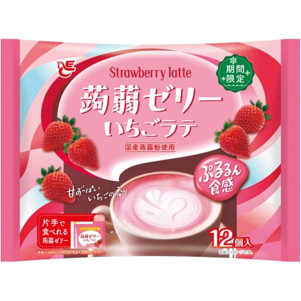 TESOLIFE特搜商城 ACE KONJAC JELLY STRAWBERRY LATTE