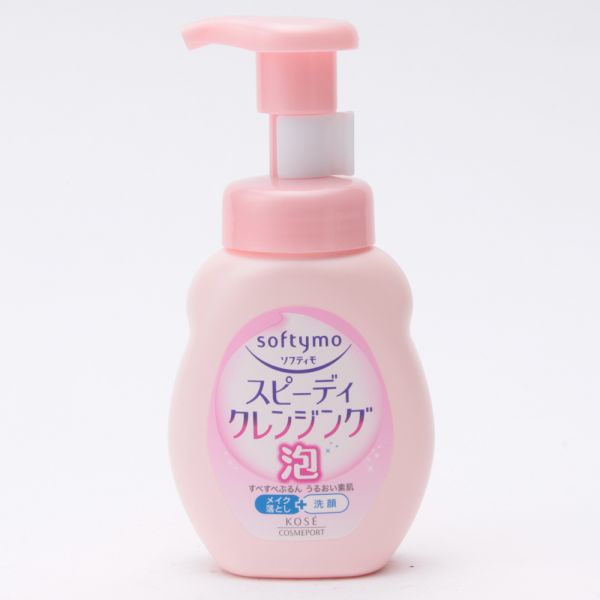 日本KOSE高丝softymo泡沫保湿卸妆洁面乳洗面奶洁面泡泡